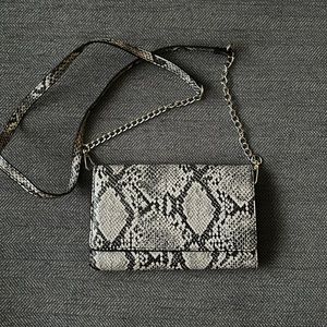 BCBG Snake Print Clutch Purse